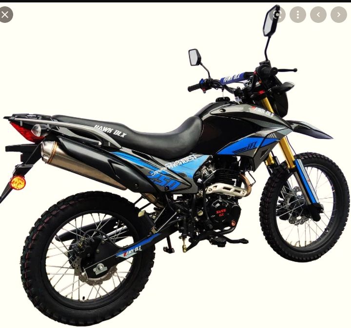 2022 RPS HAWK 250 DLX Adult Sized Dual Sport Motorcycle